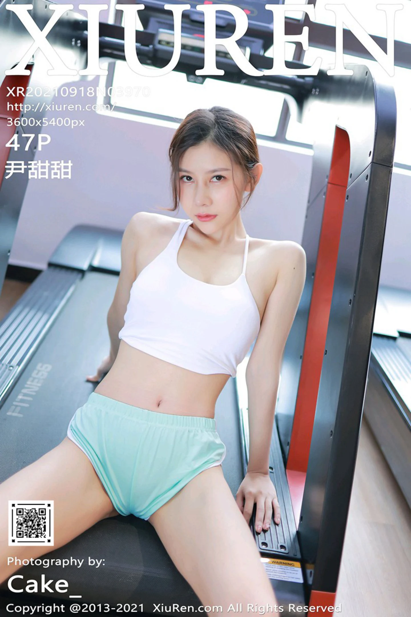 [XiuRen秀人网]VOL.3970 模特尹甜甜健身房轻透迷人运动内衣秀完美身材迷人诱惑写真47P-秀人网官方网站
